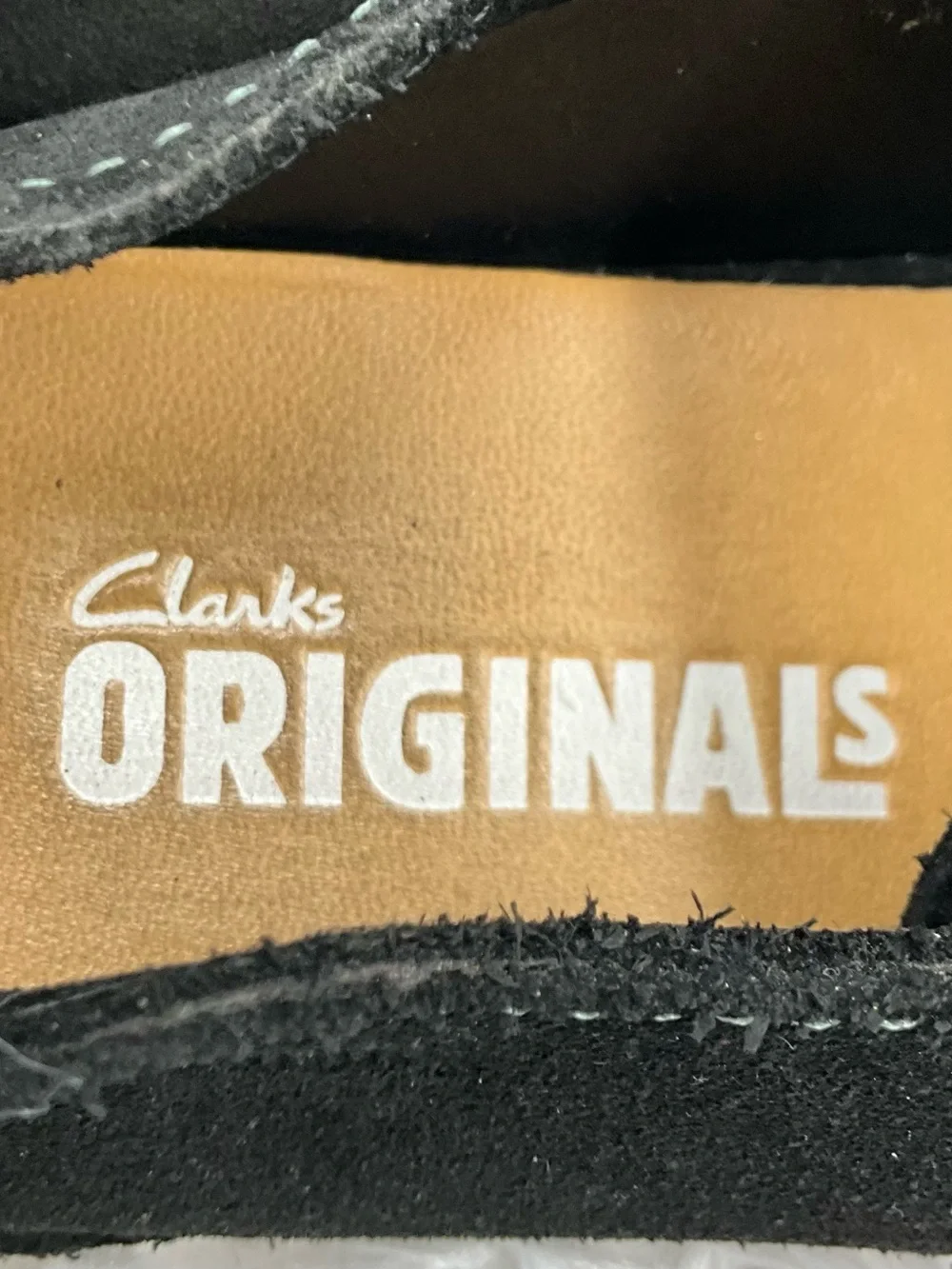 Clarks Originals Desert Trek Size 9.5 M Black Suede Leather Crepe Sole